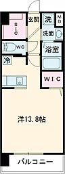 フェリーチェ古城公園 ワンルームの間取図画像