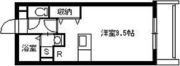サウスレインボー ワンルームの間取図画像