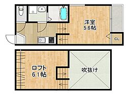 MODERN PALAZZO Isahaya io 1階1SKの間取り