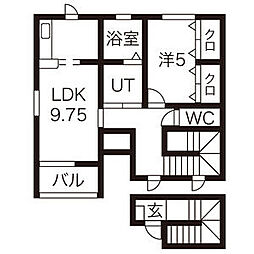 オークスA 1LDKの間取図画像