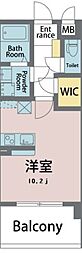 グランエグゼ徳島 ワンルームの間取図画像