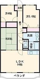 ベルティストン 3LDKの間取図画像