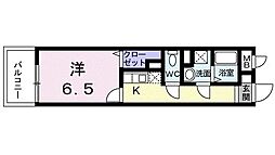 アビタシオン木場公園 1Kの間取図画像