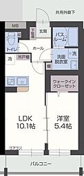 マトリカリア 1LDKの間取図画像