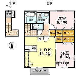 間取図画像 2LDK