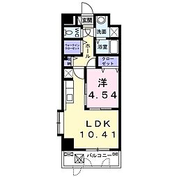 ネオステーション 1LDKの間取図画像