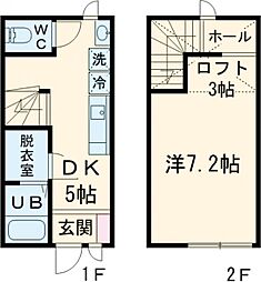 ジラソーレKA 1SDKの間取図画像