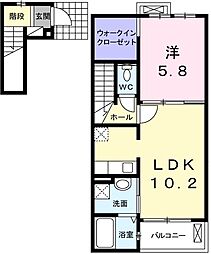 サニー 1LDKの間取図画像