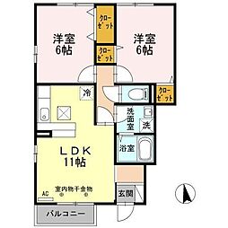 間取図画像 2LDK