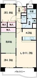 メゾン・ド・グリシーヌ 3LDKの間取図画像