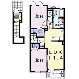 レジデンス・ネオ3 2LDKの間取図画像
