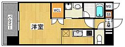 プライムアーバン博多東 ワンルームの間取図画像