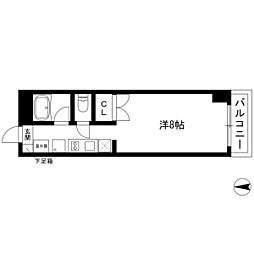 ヴァンヴェール名古屋(プラン利用可) 2階ワンルームの間取り