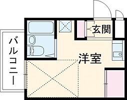 シティパレス奈良町Ｐ-2 2階ワンルームの間取り