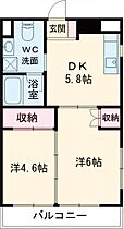 4階 / 2DK / 40.5㎡