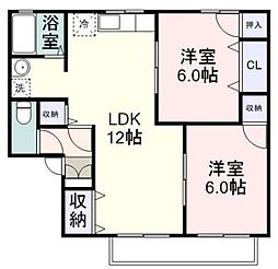 間取図画像 2LDK
