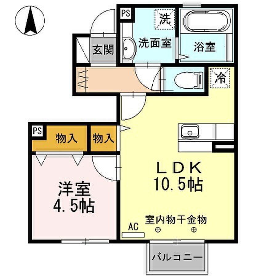 ホームズ でお部屋探し ウィット富樫 1階 103 1ldk 賃料6 3万円 39 28 賃貸アパート住宅情報 物件番号 取扱い不動産会社 大東建託リーシング株式会社 秋田店