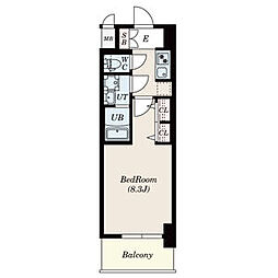 S-RESIDENCE名駅West 1Kの間取図画像