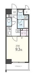コージーコート 1Kの間取図画像