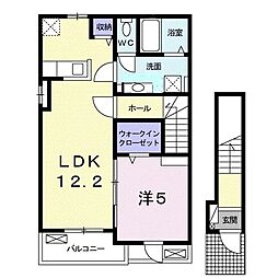 グラン・ジュテ 1LDKの間取図画像