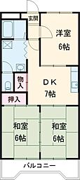 間取図画像 3DK