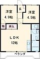 シティハイツ4階5.0万円