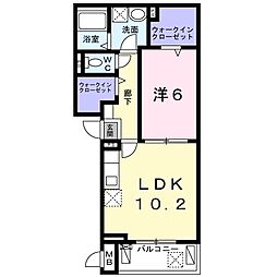 サウス・クリアネス 1LDKの間取図画像