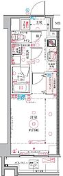 クレヴィスタ亀戸6 1Kの間取図画像