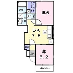 間取図画像 2DK