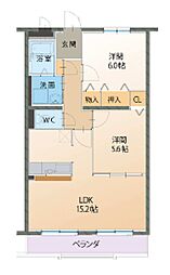 間取図画像 2LDK