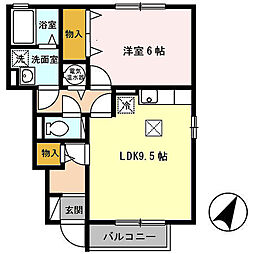 アネシス1 1LDKの間取図画像