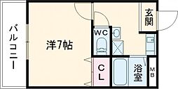 ニュープレジデントフジサワ 1Kの間取図画像