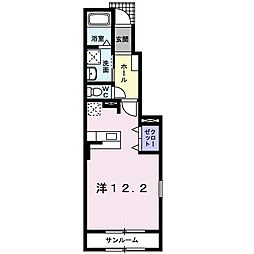 アタラクシア5A ワンルームの間取図画像
