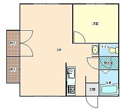 間取図画像 1LDK