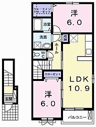 エルカミノ 2LDKの間取図画像