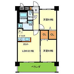 間取図画像 2LDK