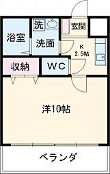 I.S.M-2 1Kの間取図画像