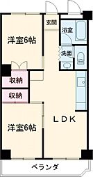 ロイヤルマンション 2LDKの間取図画像