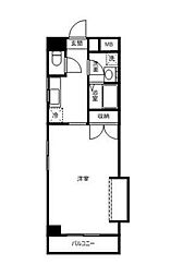 セゾン舞鶴 ワンルームの間取図画像
