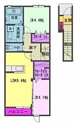 エルシア 1SLDKの間取図画像