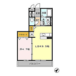 間取図画像 1LDK