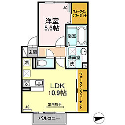間取図画像 1LDK