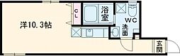 マーヴェリック堺東 ワンルームの間取図画像