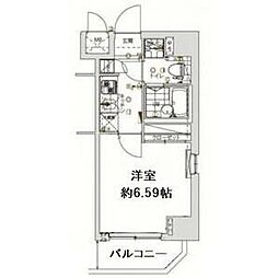 プレスタイル森下2 1Kの間取図画像