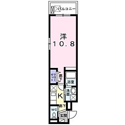 デスパシオ 1Kの間取図画像