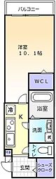 フジパレス堺香ヶ丘サウス 1Kの間取図画像