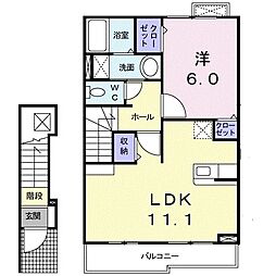 間取図画像 1LDK