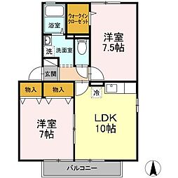 間取図画像 2LDK