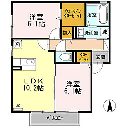 間取図画像 2LDK