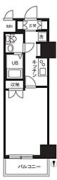 JR東海道本線 平塚駅 徒歩6分の賃貸マンション 7階1Kの間取り